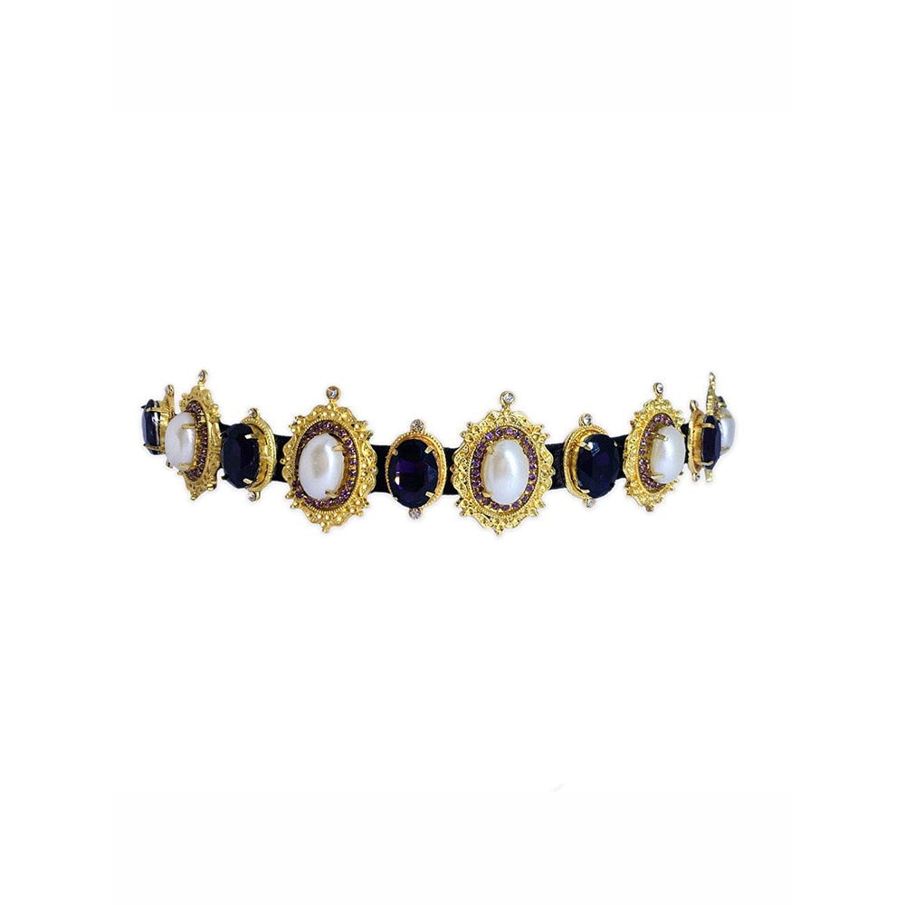 ORNAMAAS Arania Multi-Color Pearl Hair Band