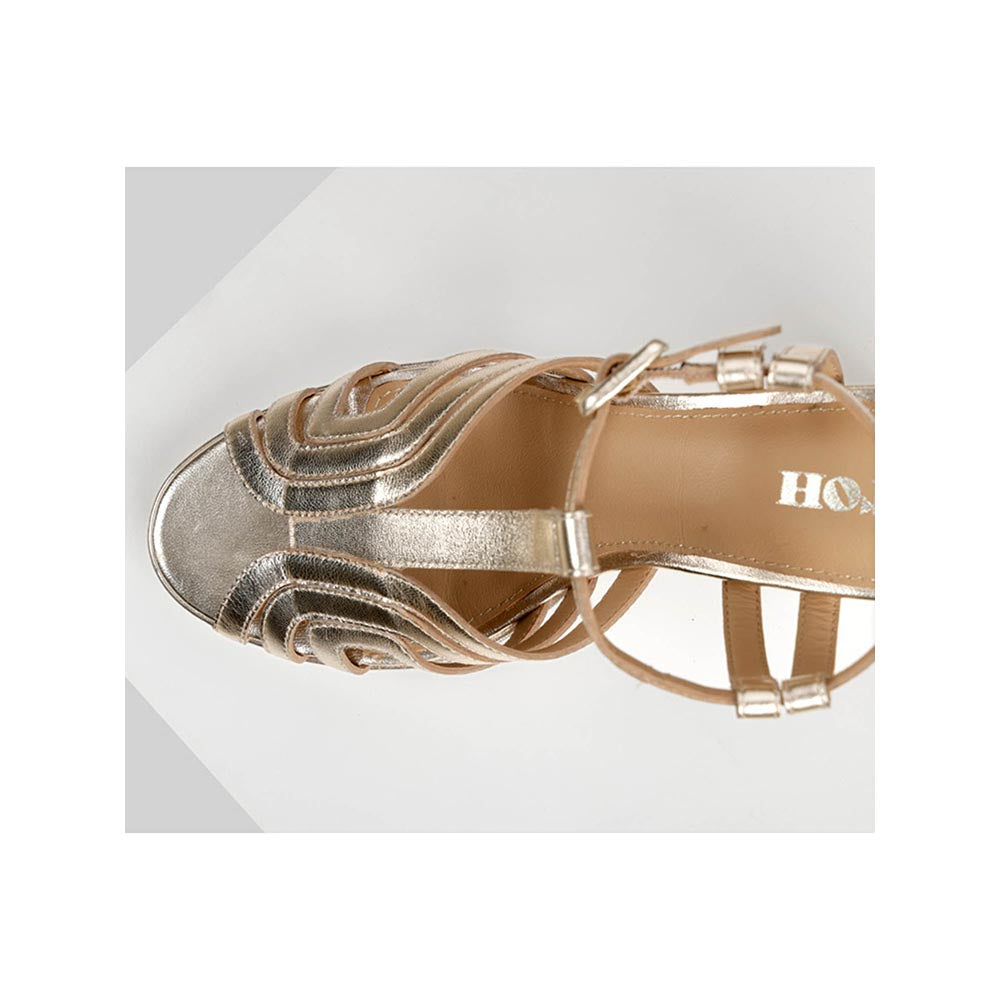 Oroh Tarifa Gold Heels