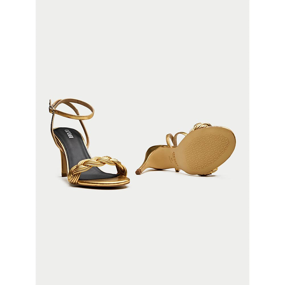 Oroh Gold Tarquinia Heel Sandals