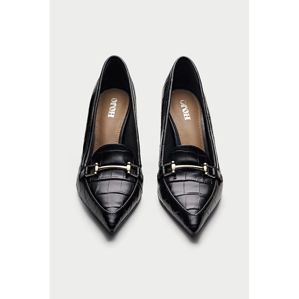 Oroh Pistoia Black Pump Heels