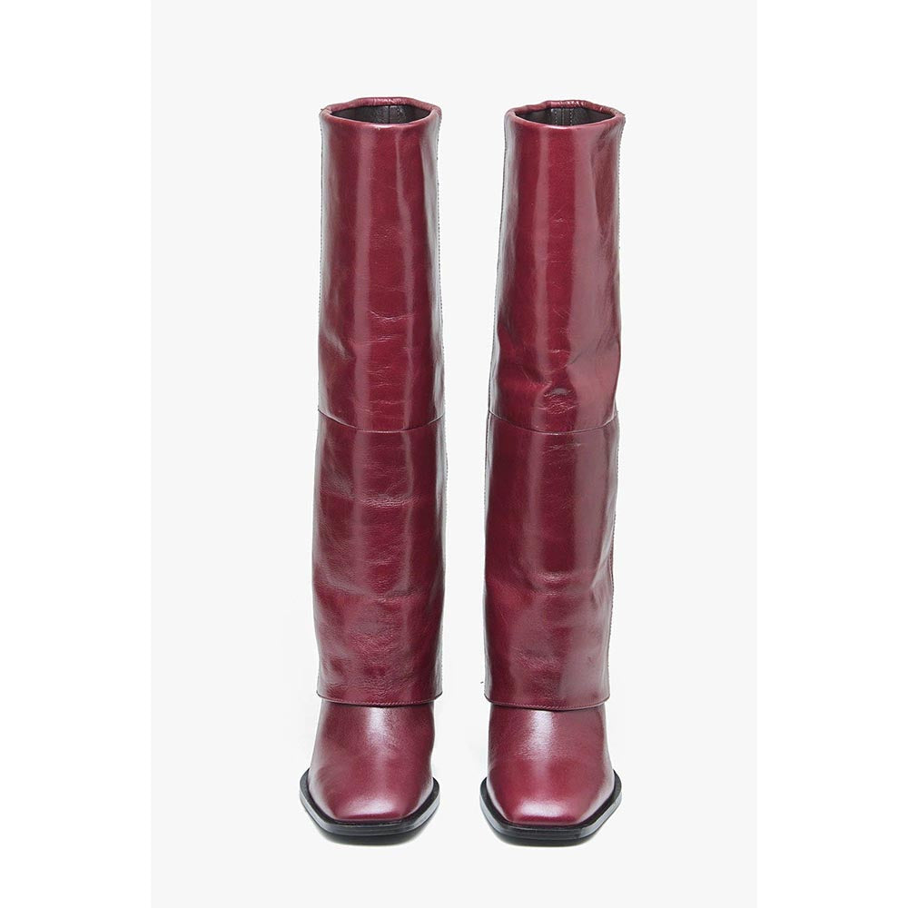 Oroh Women Maroon Mia Casual Boots