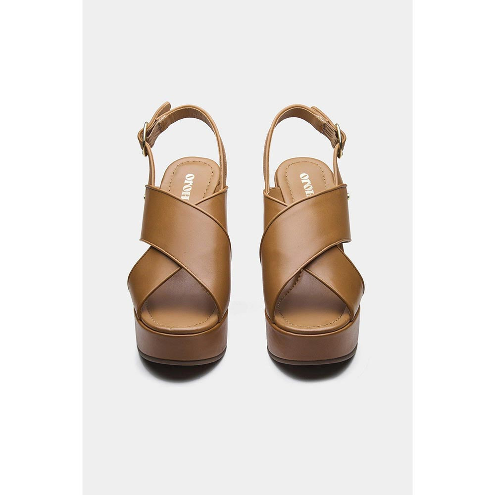 Oroh Women Tan Gabriela Wedges Heels