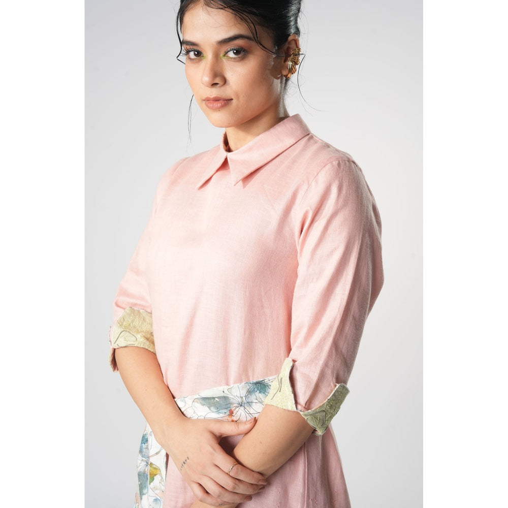 Orthodox Pink Hemp & Bamboo Top with Belt (Set of 2)