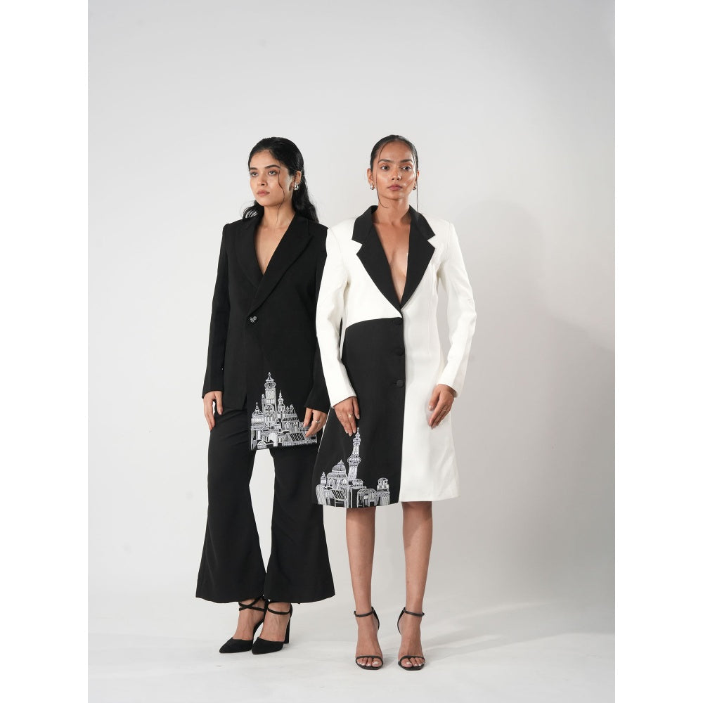 Orthodox White Blazer Midi Dress