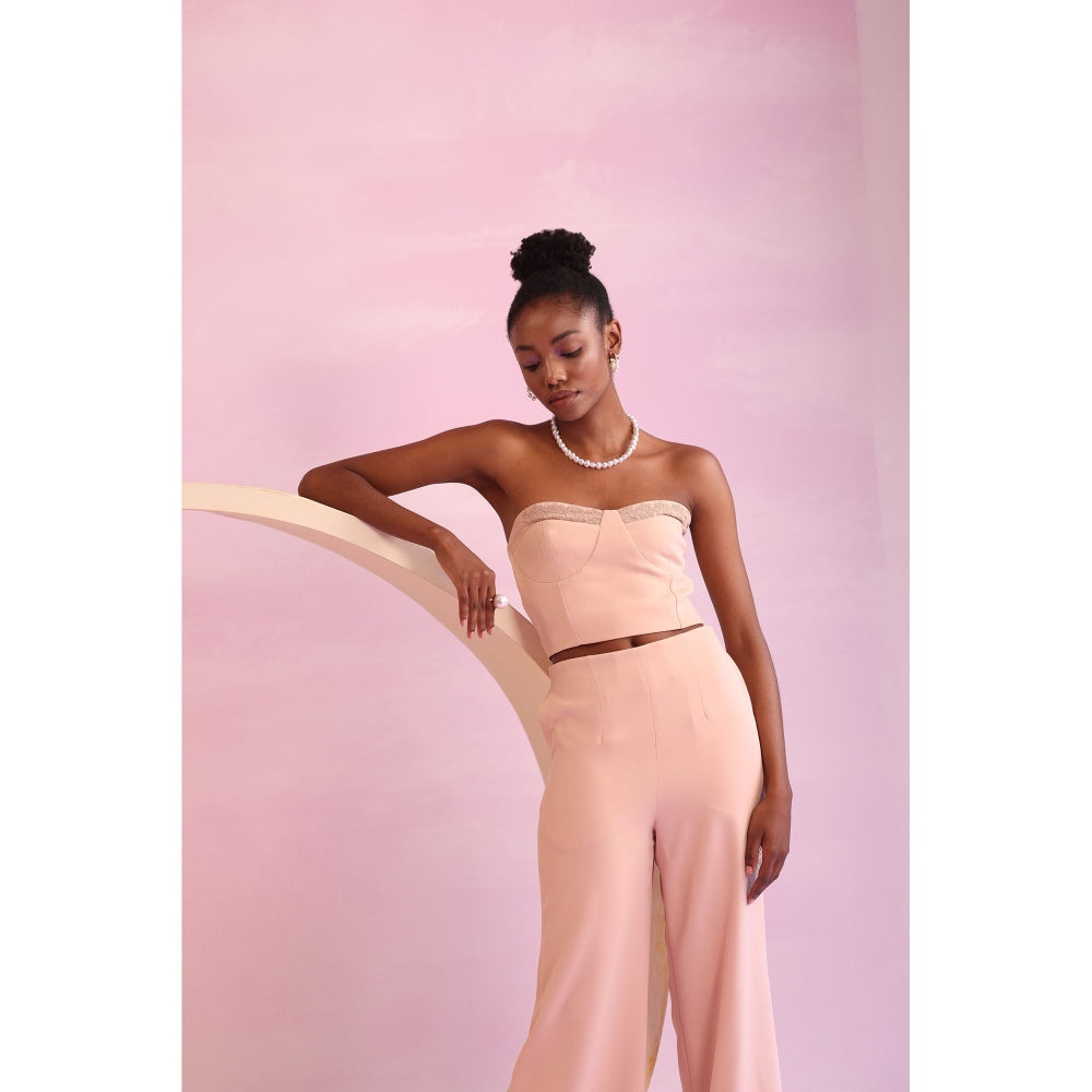 Orthodox Beige Verdant Embrace Crop Top