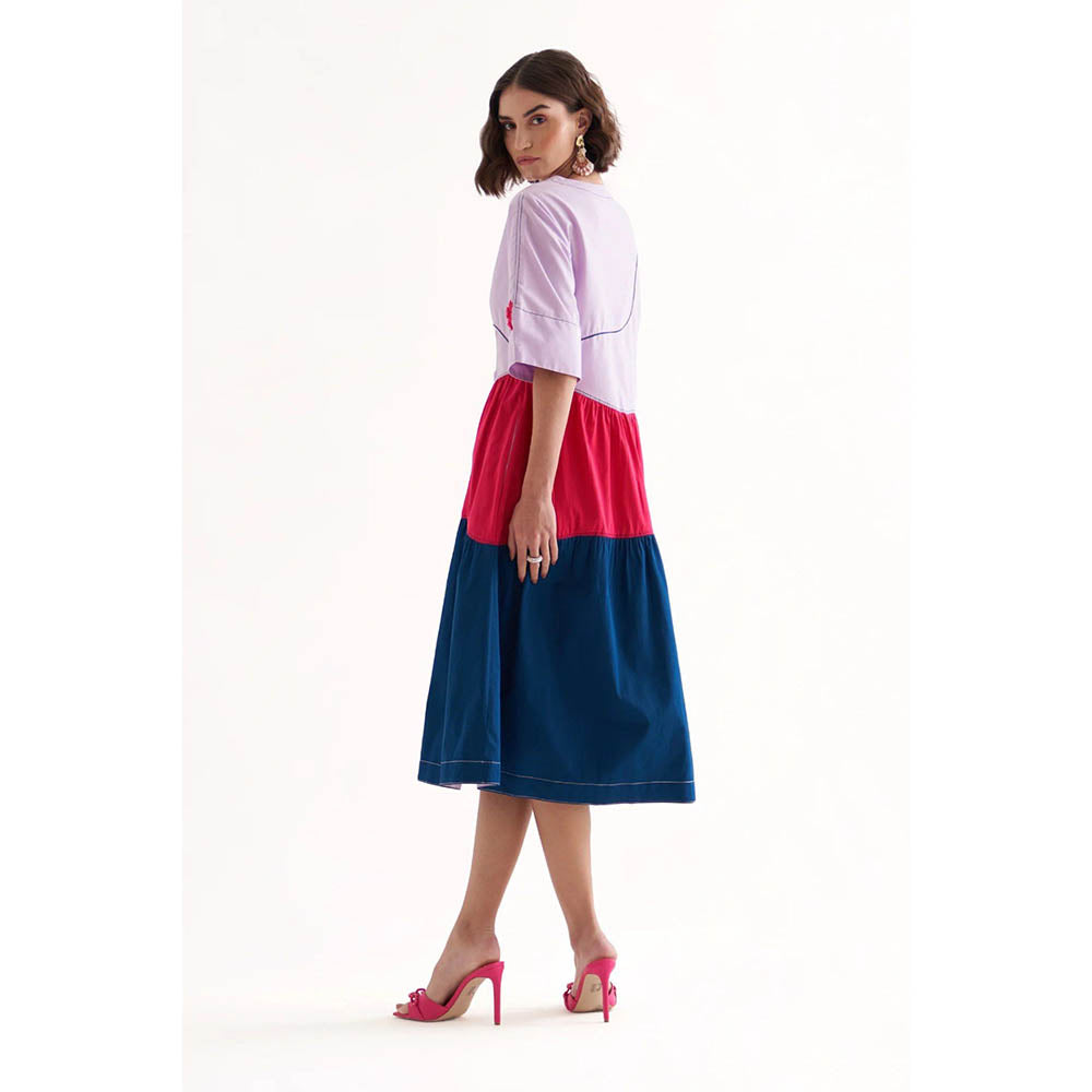 Our Love Omg Multi Colour Midi Dress