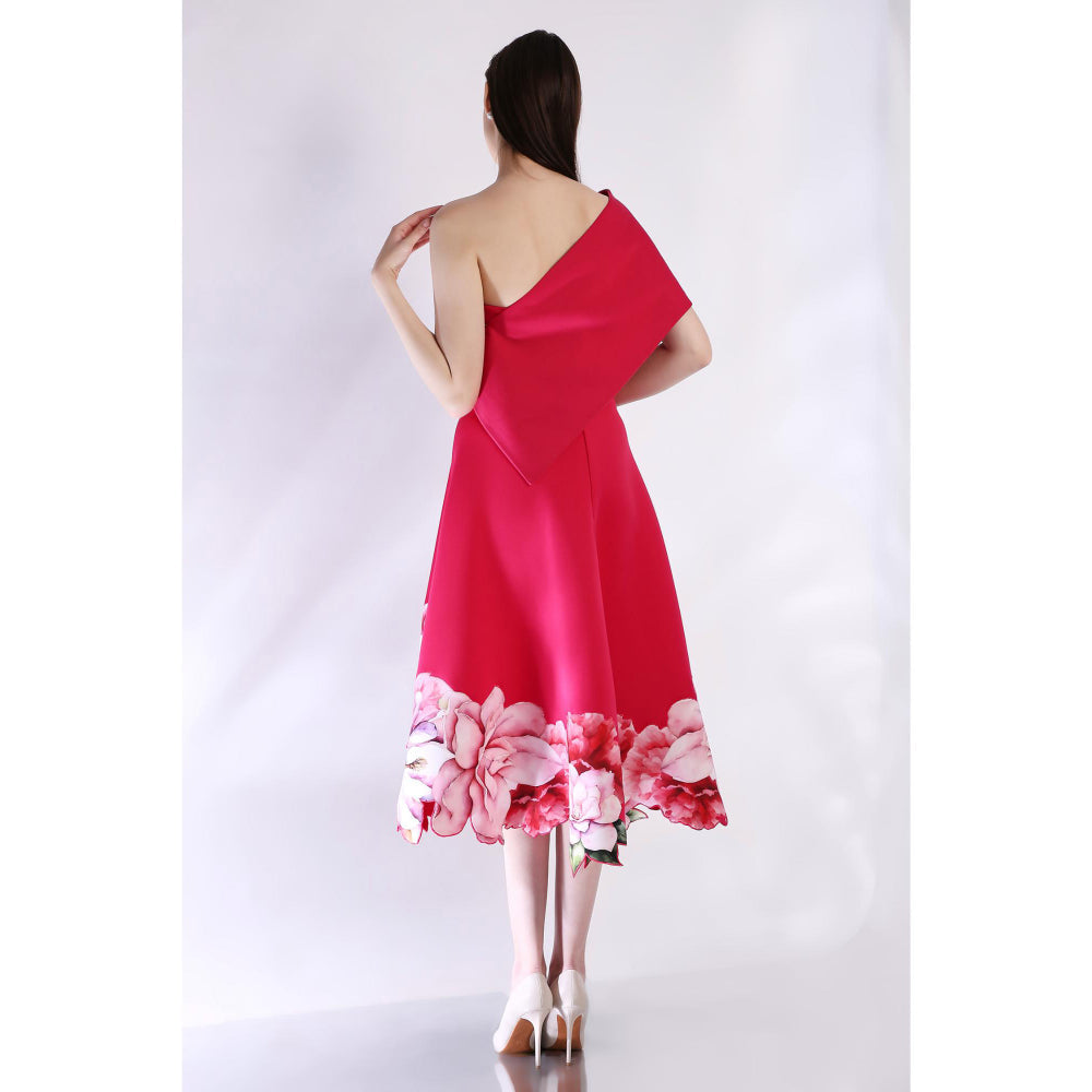 Ozeqo Womens Pink Dress with Wrap (Set of 2)