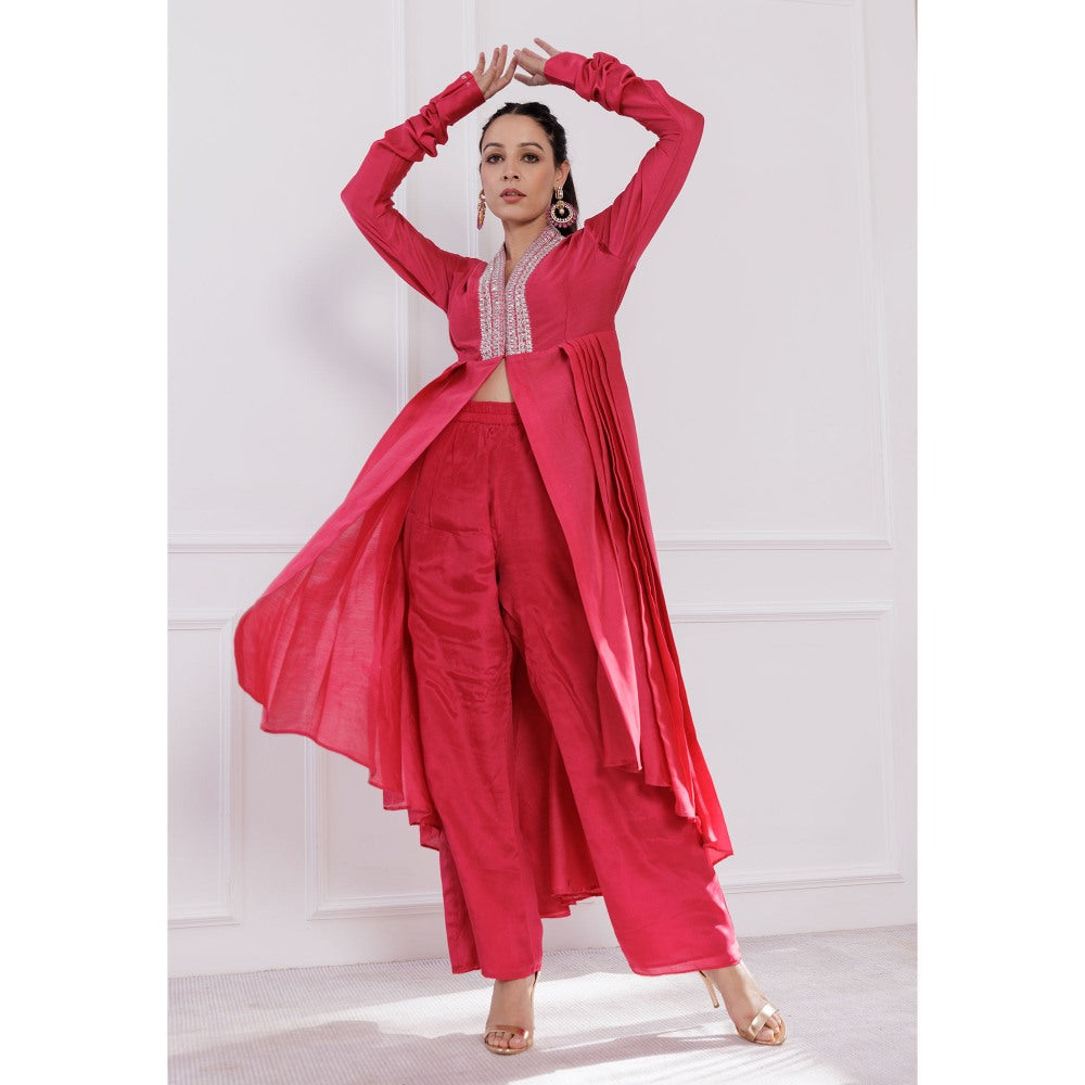 Pairaahan Bahar Kurta Pink (Set of 2)