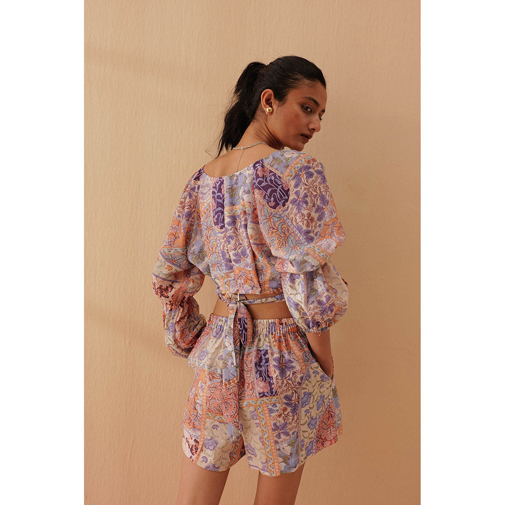 Pallavi Agarwal Purple Daisy Co-Ord (Set of 2)