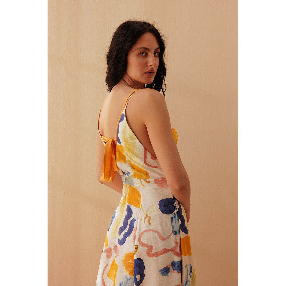 Pallavi Agarwal Yellow Lance Dress