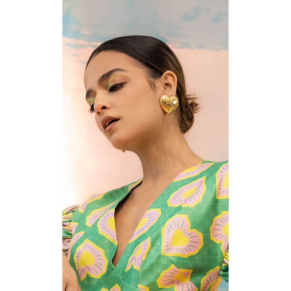 Papa Don't Preach by Shubhika Green Dress