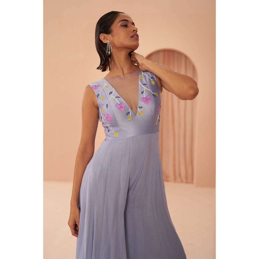 PARUL GANDHI Very Peri Purple Jumpsuit