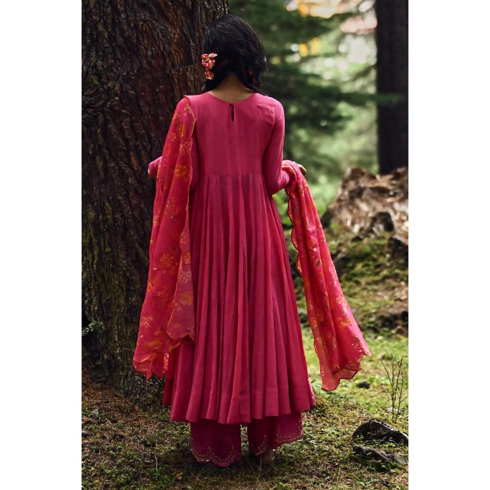 Paulmi & Harsh Rani 40 Kali Anarkali with Dupatta (Set of 3)