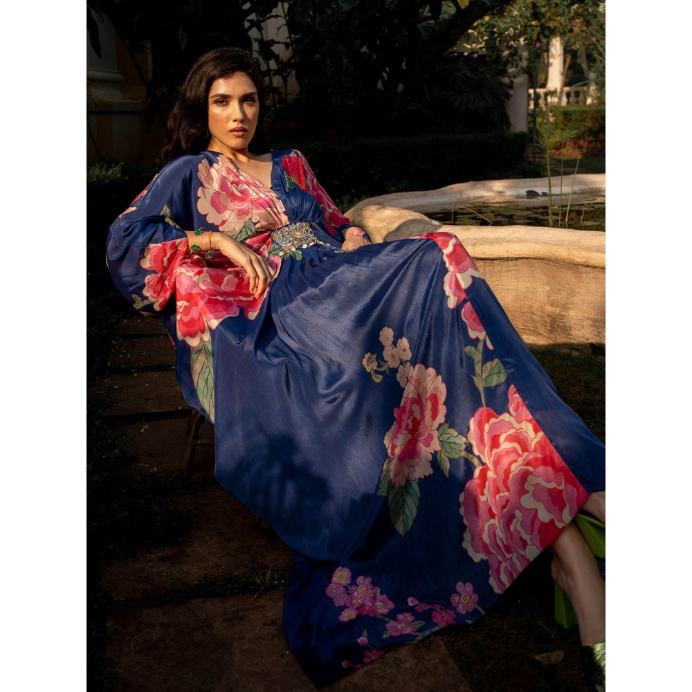Paulmi & Harsh Blooming Big Floral Kaftan (Set of 2)