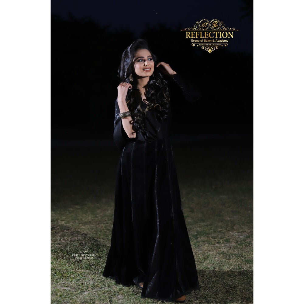 Payal Dawar Black Cocktail Maxi Dress