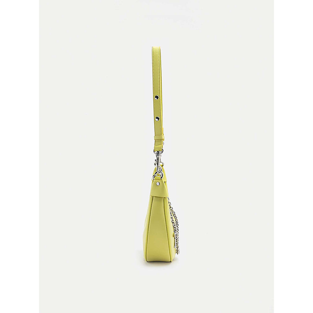 PAZZION Women's Chang Crescent Shoulder Bag-Yellow