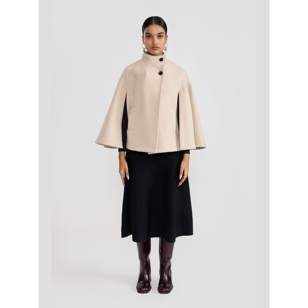 Perona Agnws Ivory High Neck Jacket
