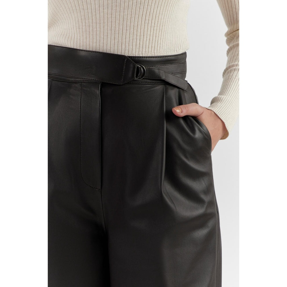Perona Fiona Black Relaxed Fit Pant