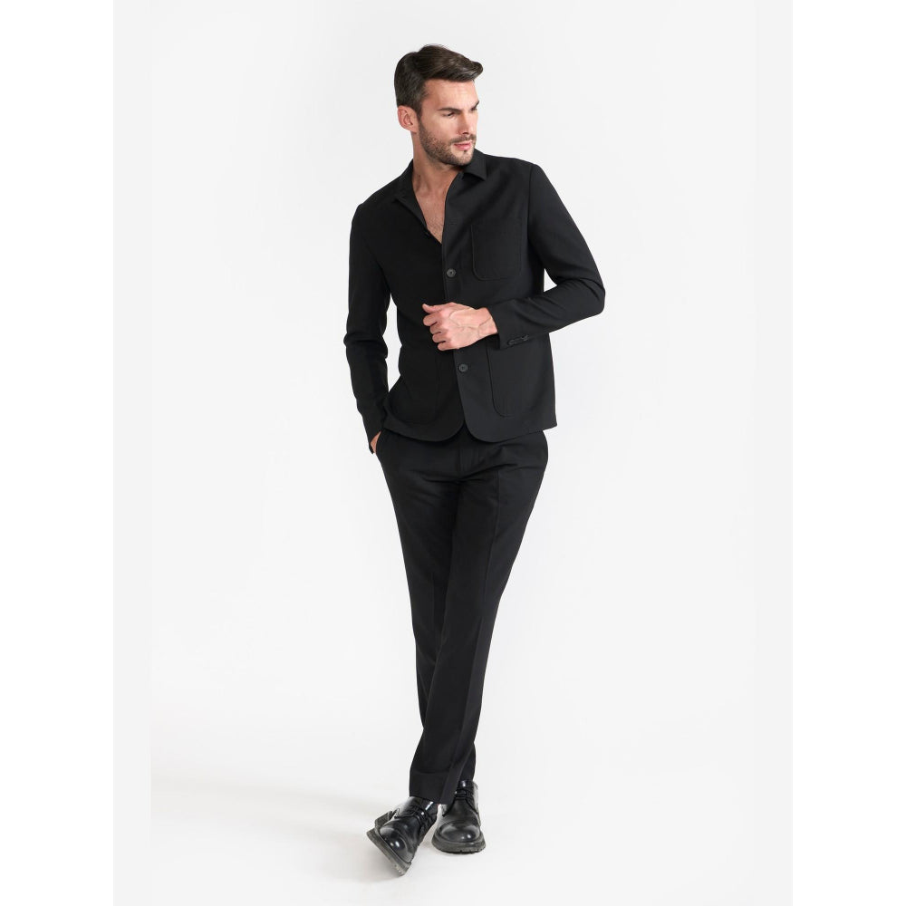 Perona Colt Black Single Breasted Blazer