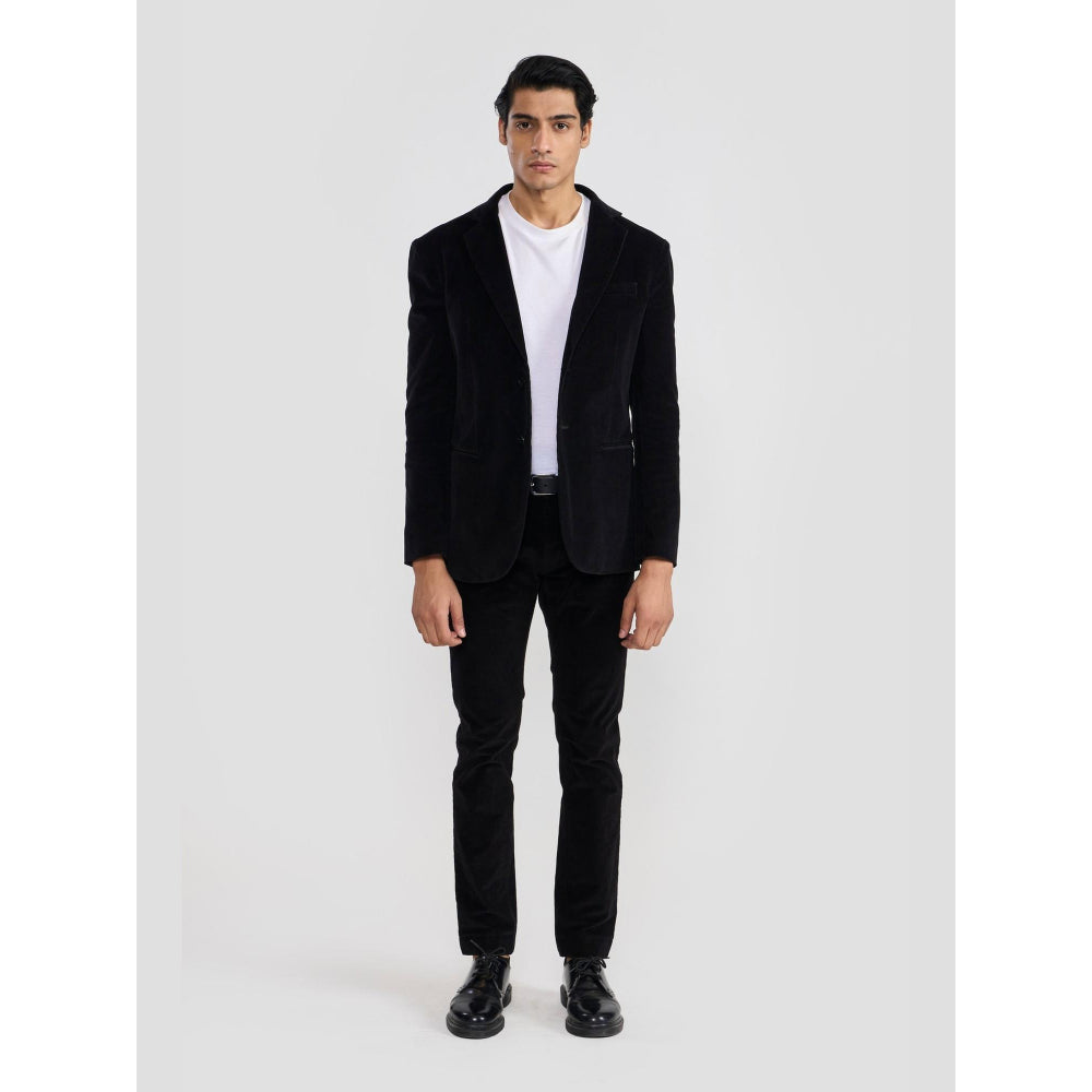 Perona Ashton Black Cotton Blazer
