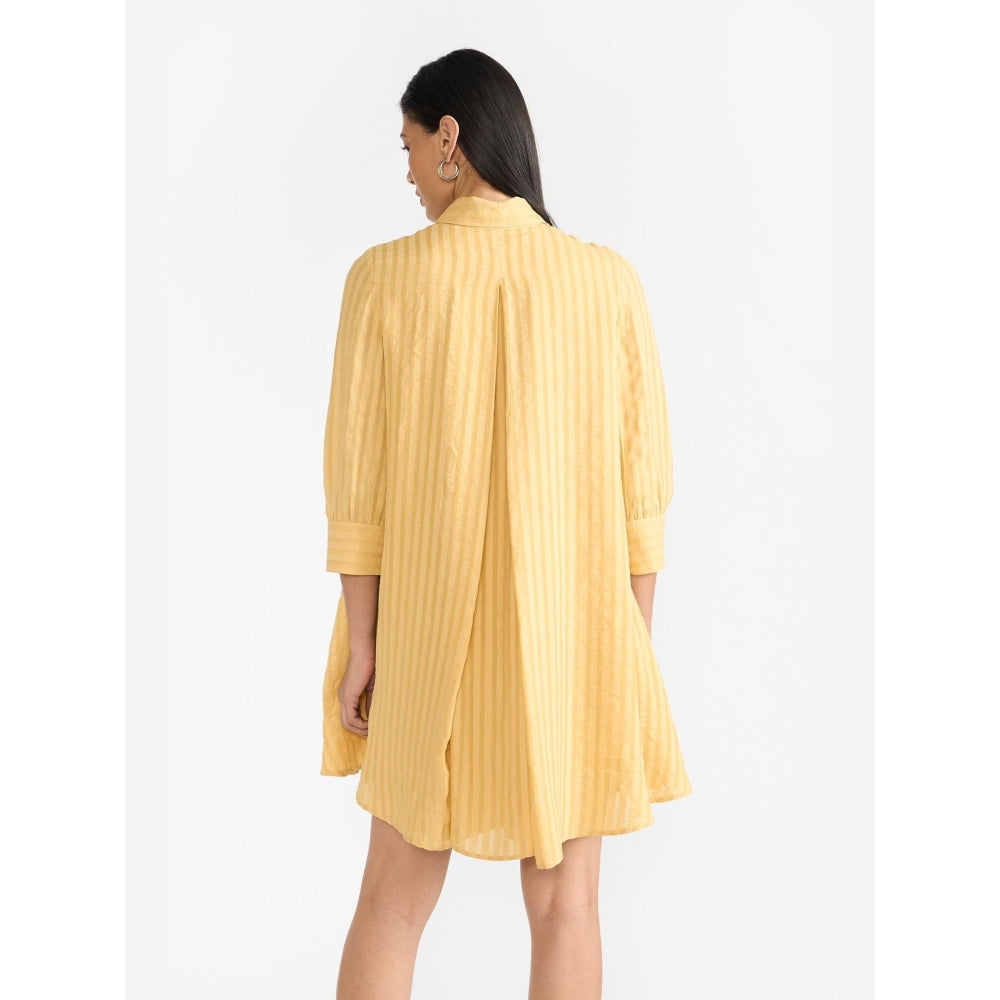 Perona Annabeth Yellow A Line Dress