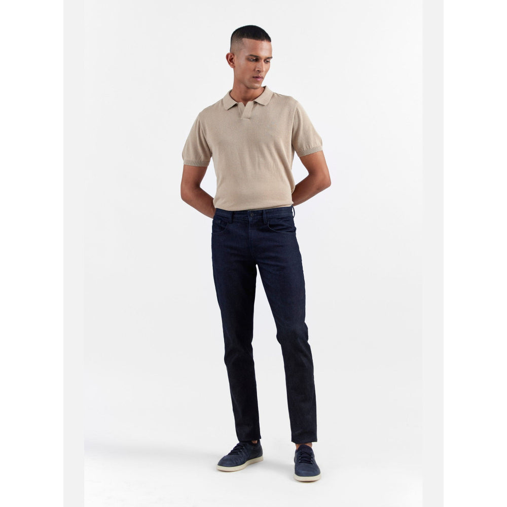 Perona Jaque Beige Solid Polo T-Shirt