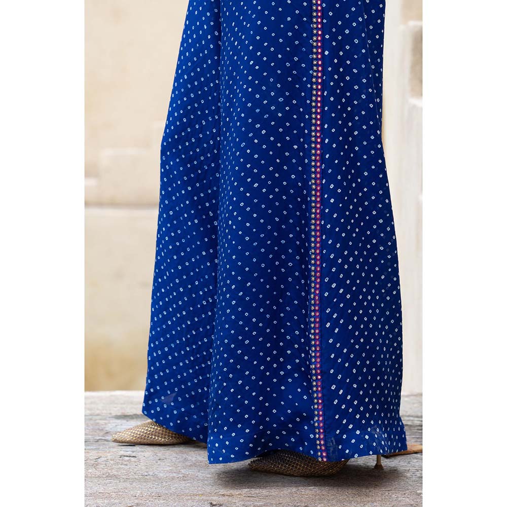 PINK CITY BY SARIKA Blue Easy Breezy Jumpsuit