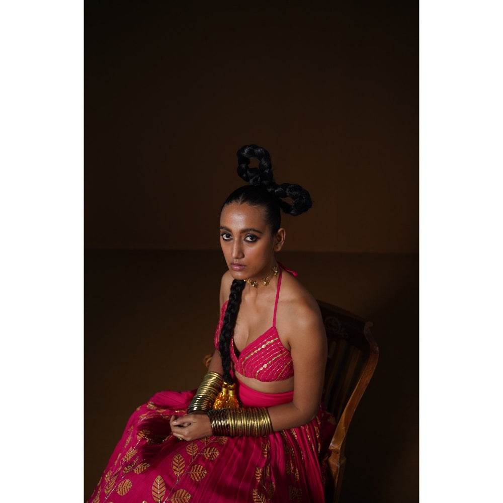 POOJA RAJGARHIA GUPTA Javitri Lehenga (Set of 3)