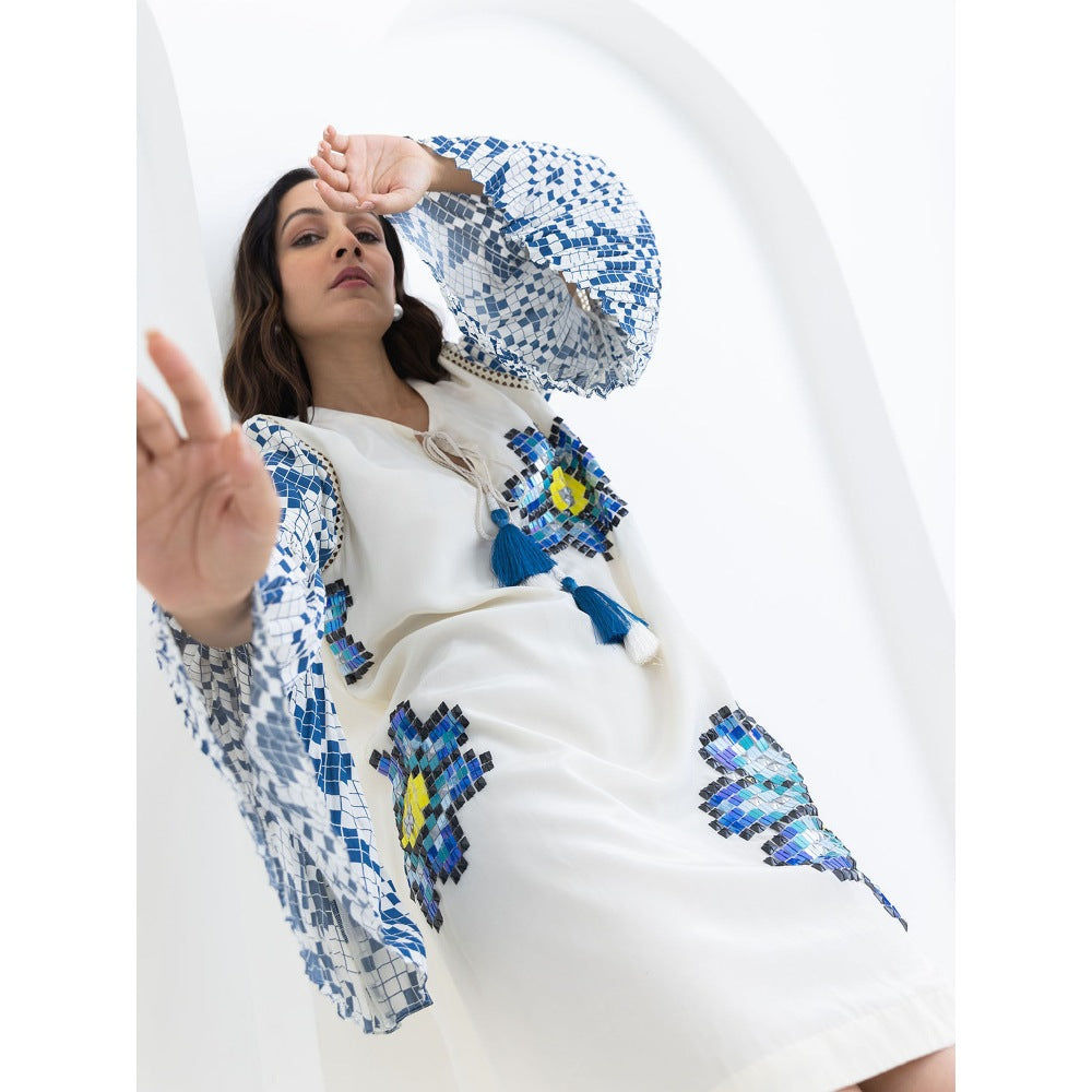 POOJA RAJGARHIA GUPTA White Sunflower Dress