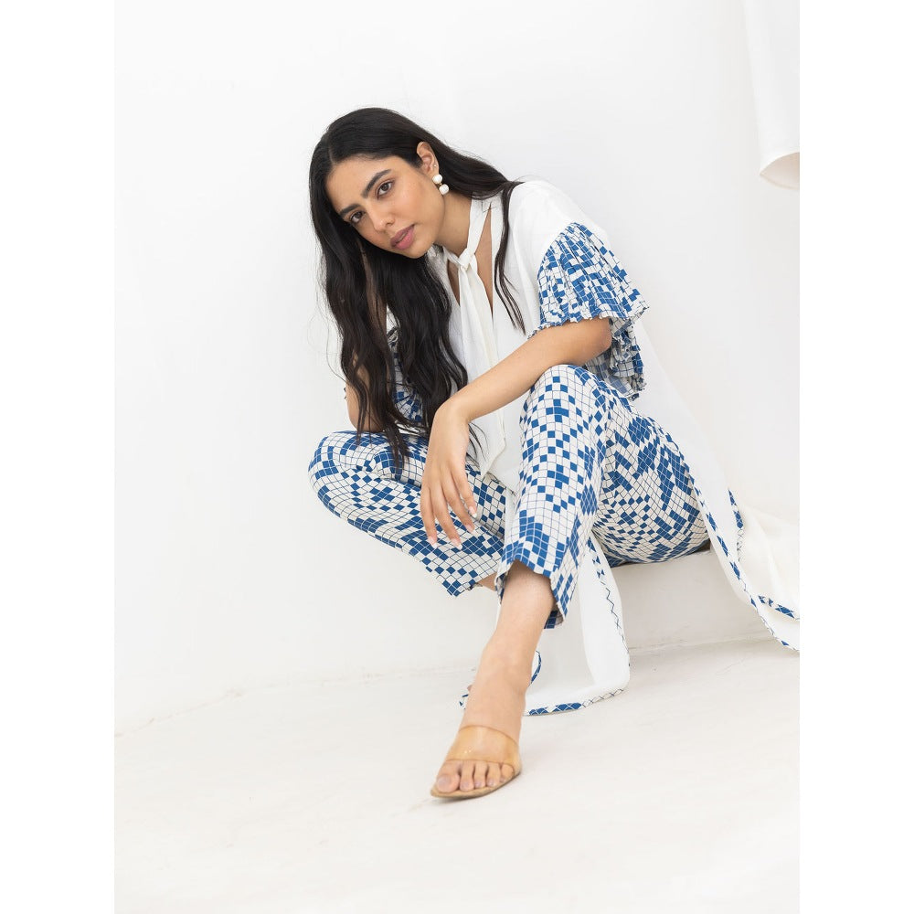 POOJA RAJGARHIA GUPTA White Frill Co-Ord (Set of 2)