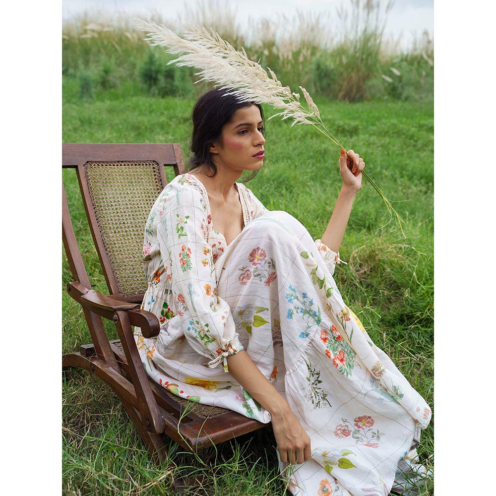 Pozruh By Aiman Yellow Alysa Maxi Dress