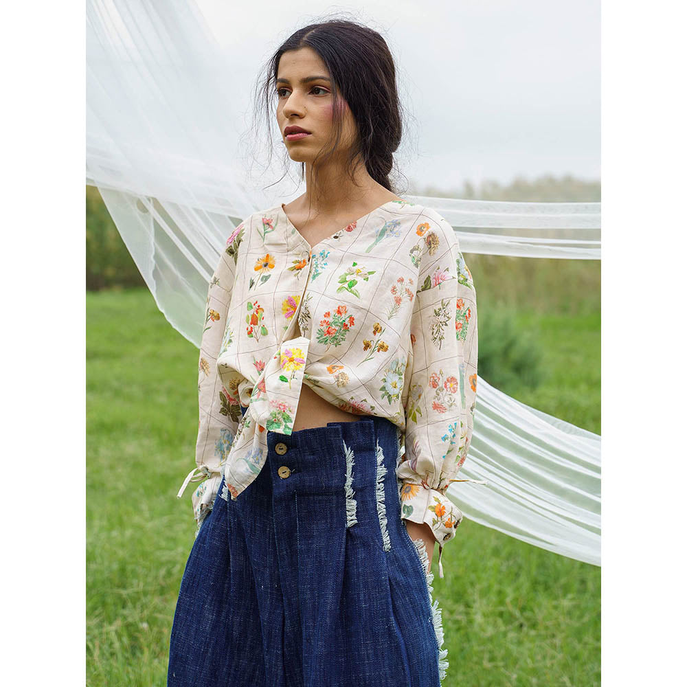 Pozruh By Aiman Yellow Elsie Top