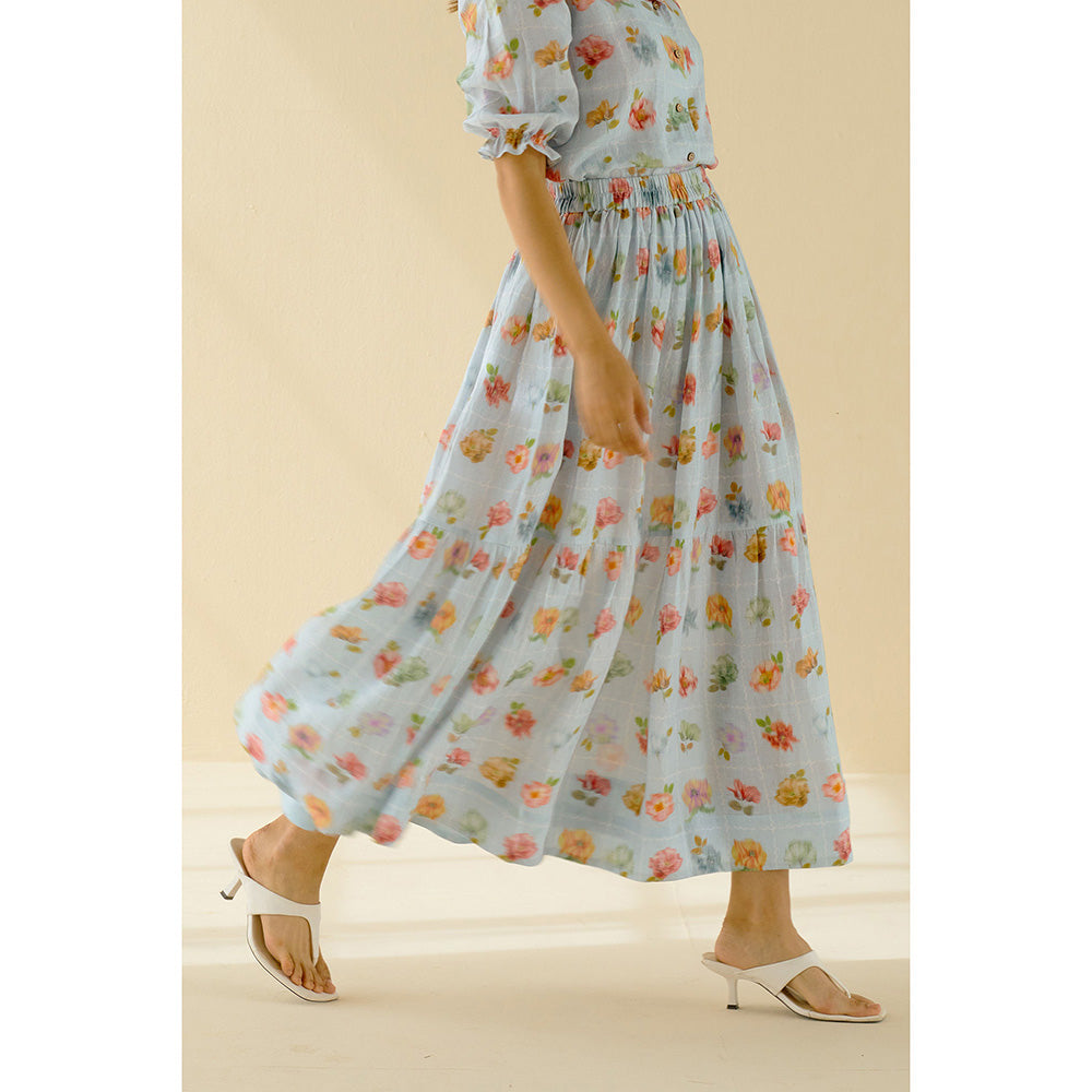 Pozruh By Aiman Iris Midi Skirt