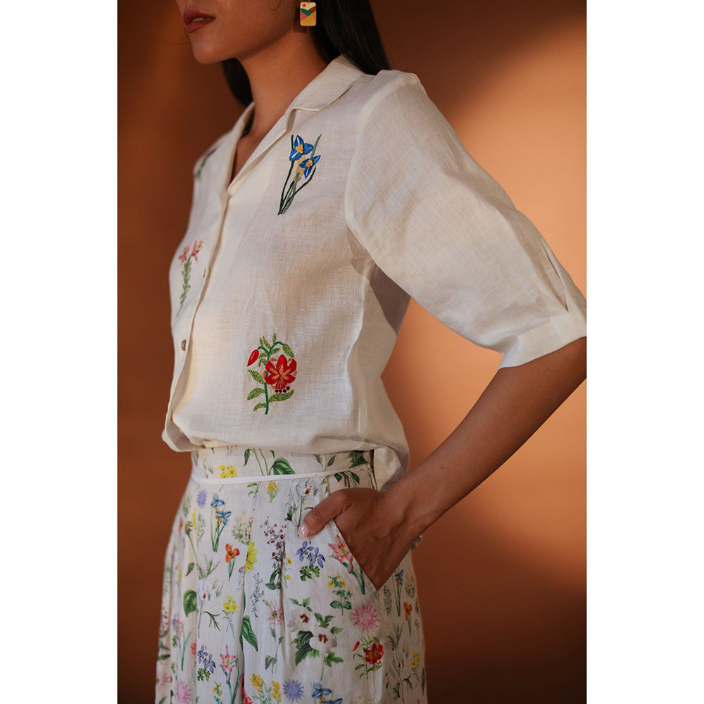 Pozruh By Aiman Alpha Shirt White Top