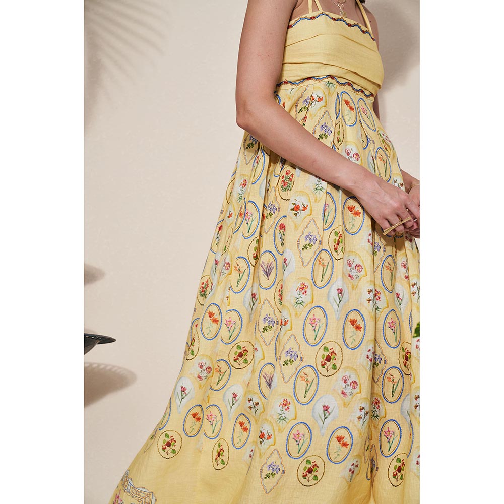 Pozruh By Aiman Elvira Printed Maxi Dress