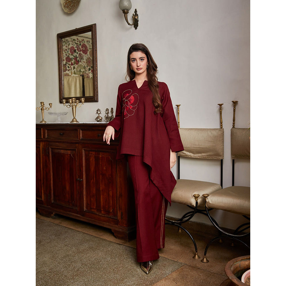 Pozruh By Aiman Saffron Co-Ord (Set of 2)