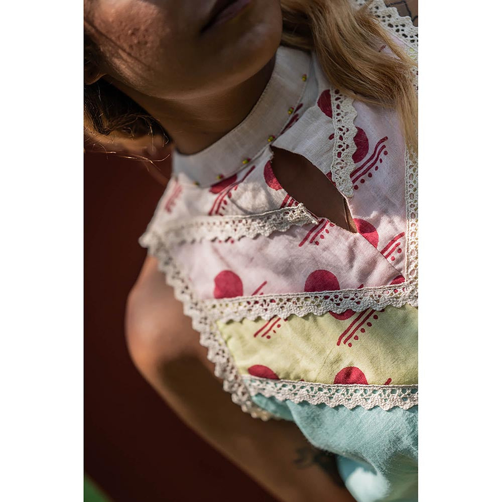 PRATHAA In Cut Snigdha Multi -Color Blouse