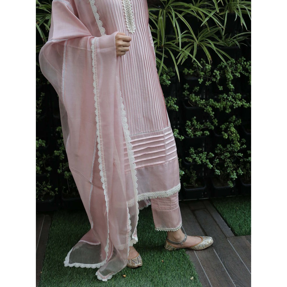 Pairaahan Nilay Kurta Salwar (Set of 3)