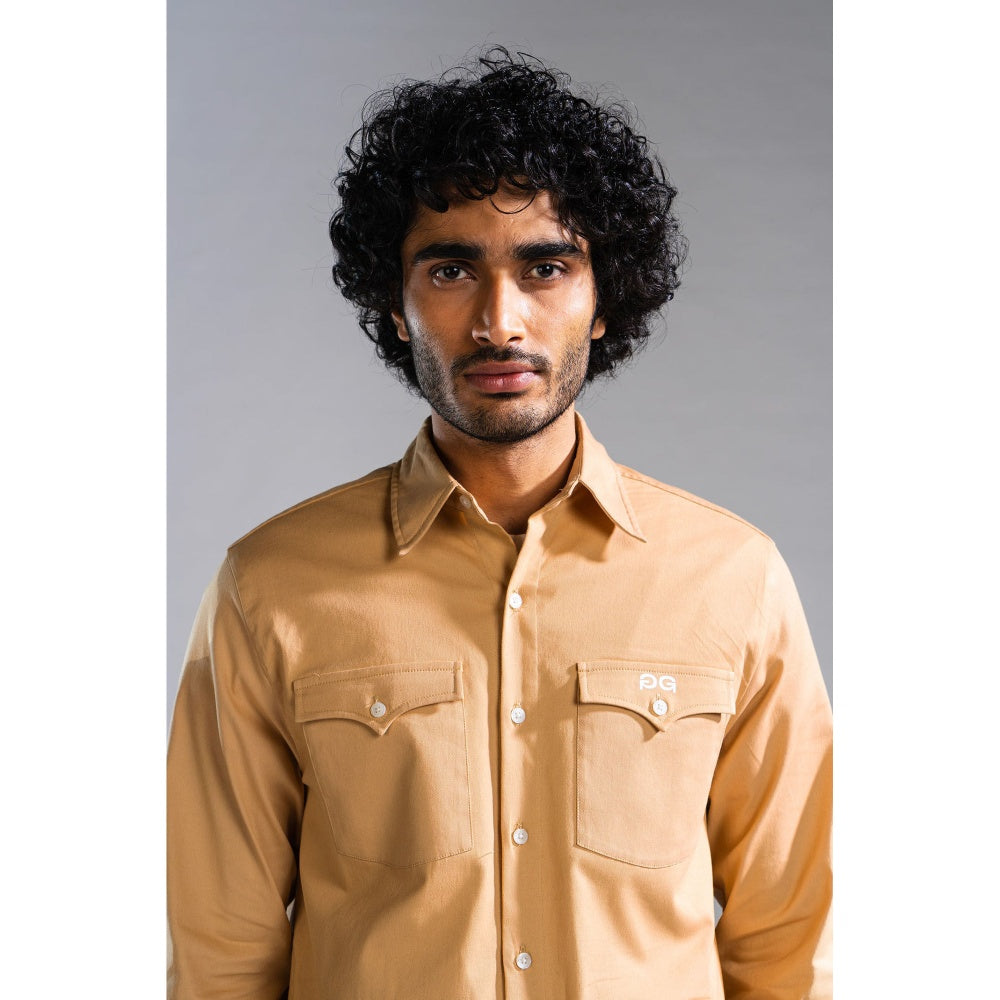 PRIMAL GRAY Beige Organic Cotton Old West-Shirt