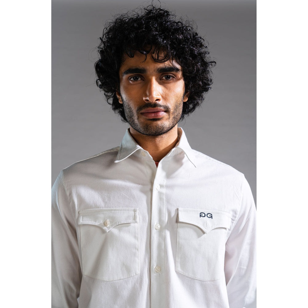 PRIMAL GRAY White Organic Cotton Old West-Shirt