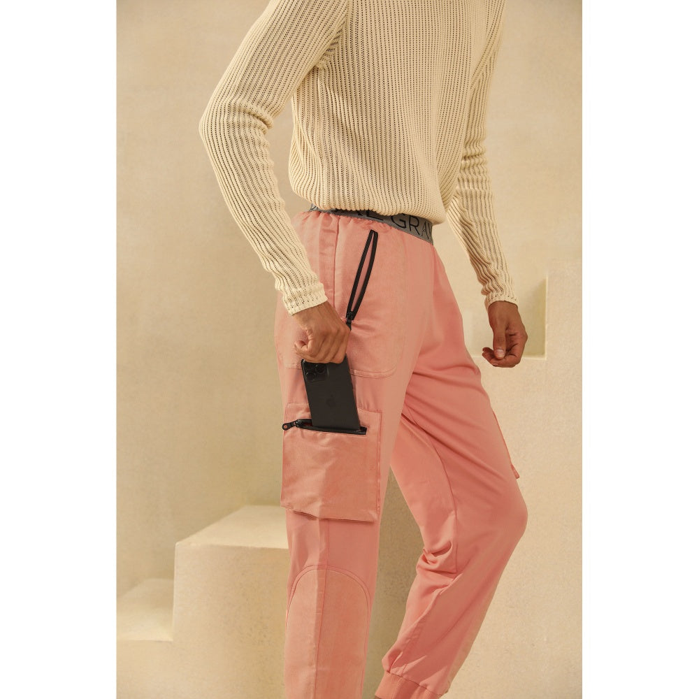 PRIMAL GRAY Pink Polyester Cargo Pants