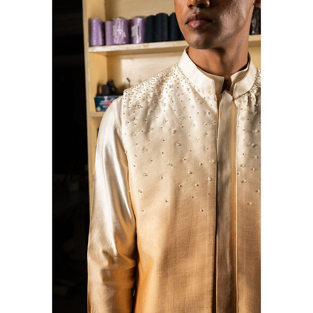 Project Bandi Gold Yara Open Nehru Jacket
