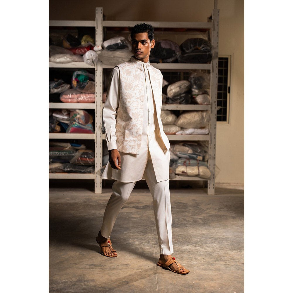 Project Bandi Pink Khwab Open Nehru Jacket