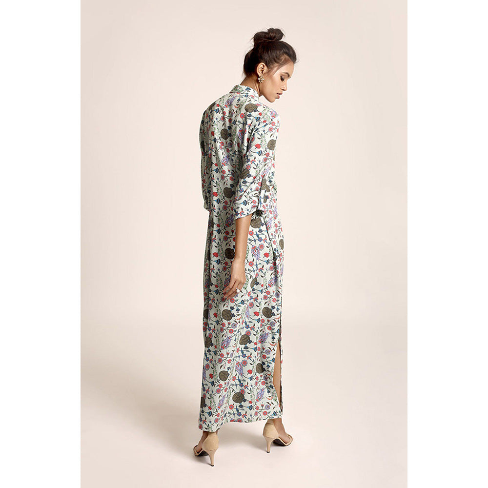 PS Pret by Payal Singhal White Printed Art Crepe Dress