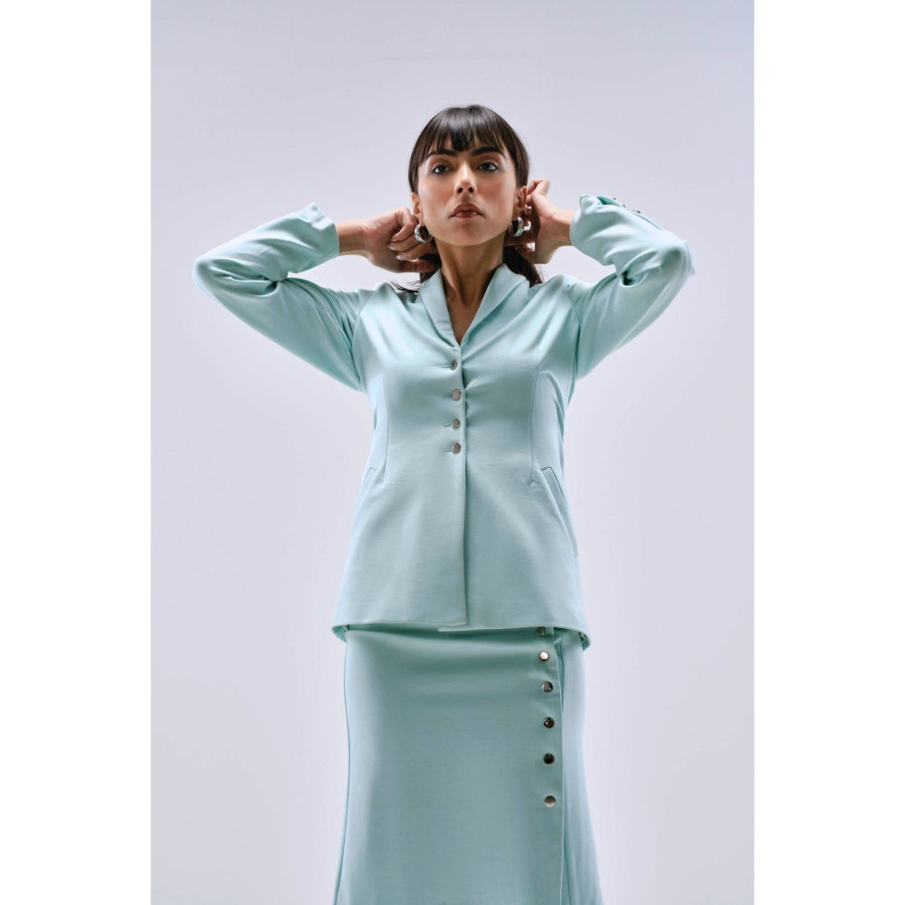 Qua Slim Ponte Skirt Suit (Set of 2)