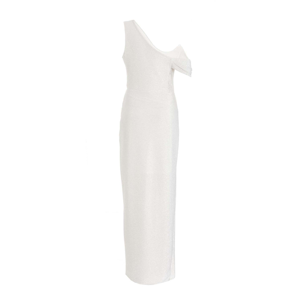 Quiz Clothing Silver Stretch Shimmer Cowl Wrap Maxi Dress