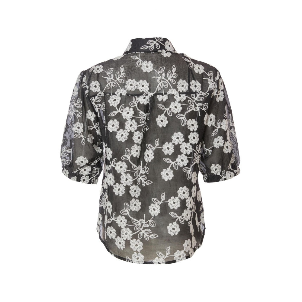 Quiz Clothing Women Black Collar Neck Blouse