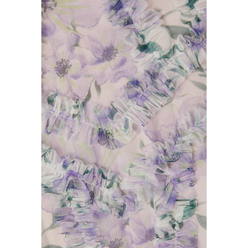 Quiz Clothing Women Lavender Polyester Floral Dress