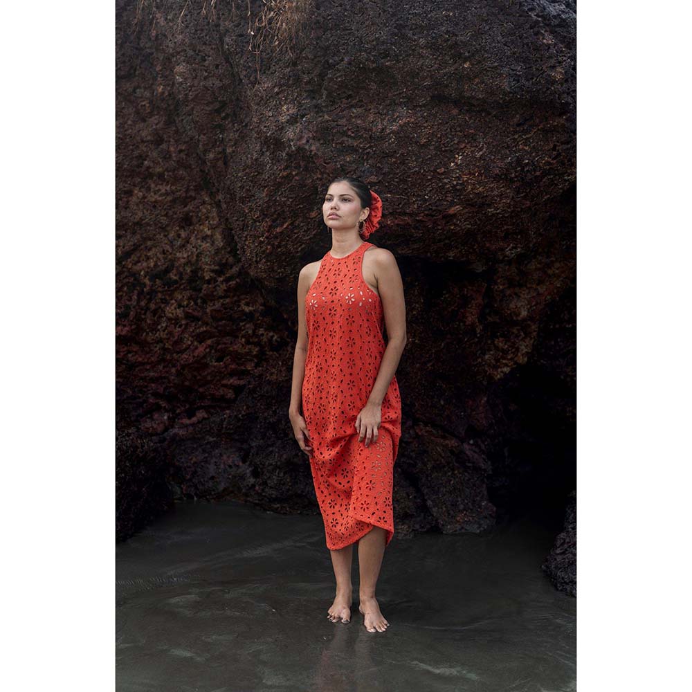 Raas Life Pranged Mazia Self Design Dress