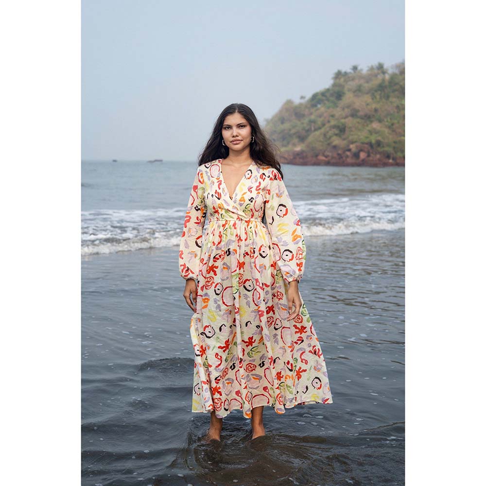 Raas Life Multi-Color Roosh Floral Printed Dress